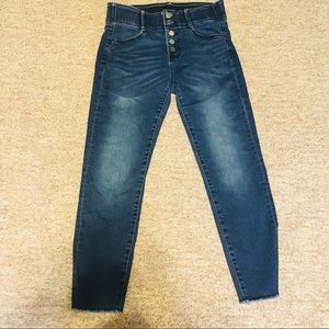 APT. 9  blue jeans adjustable/stretchy waist.